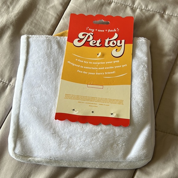 Pet Toy Pizza Tug Toss and Fetch Dog Toy - Picture 3 of 5